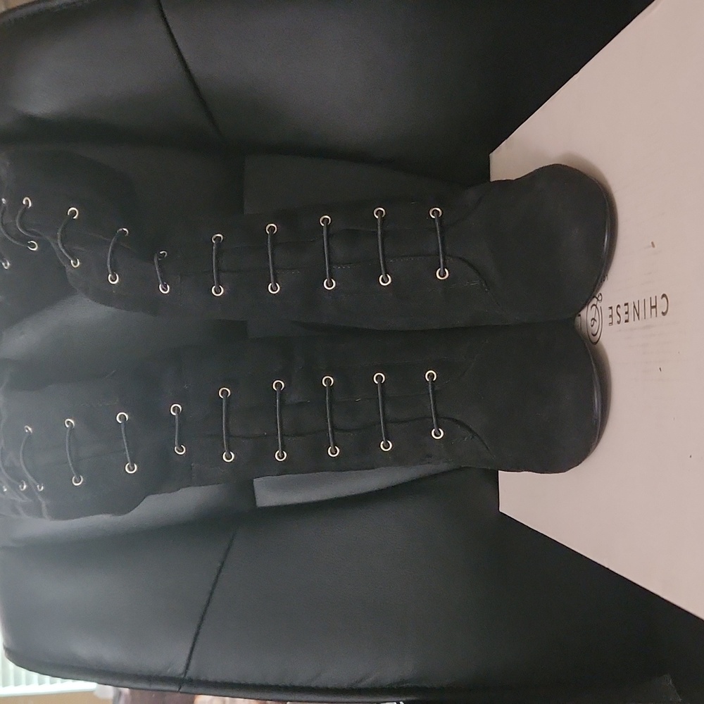Chinese Laundry Black Suede Over-the-Knee Boots 9M